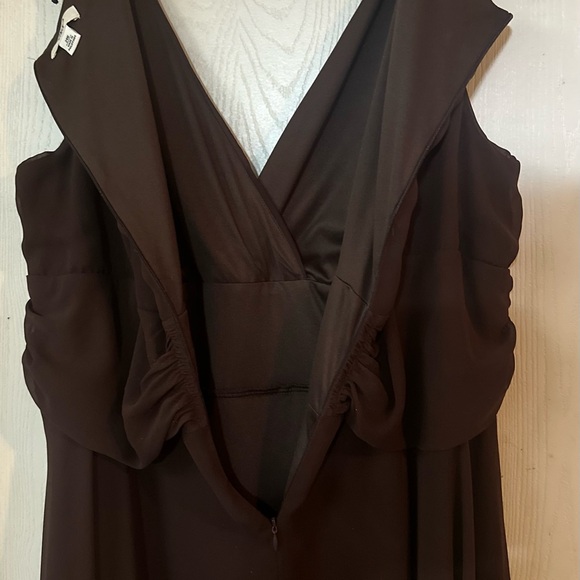 Cato Strapless Chocolate Brown Dress - Picture 4 of 7